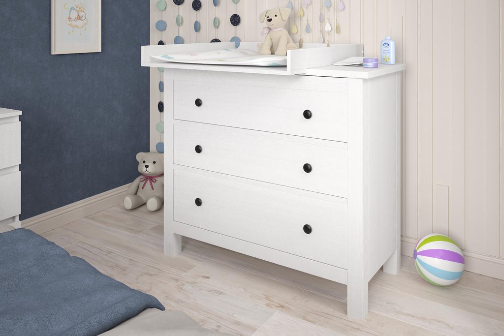 Wickelaufsatz 801 Shefa Kids für Kommode Universal, weiß Produktbild 