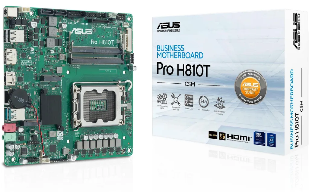 Fiabilisez votre parc informatique avec la carte Asus Pro H610T-CSM stable