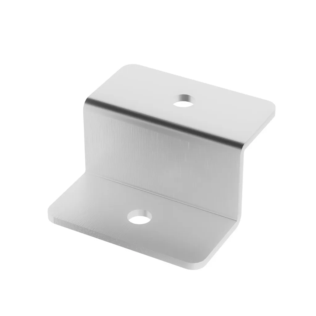 Supporti Pannelli Solari Camper Barca - Kit 4 Staffe Z Argento per Esterni - 11