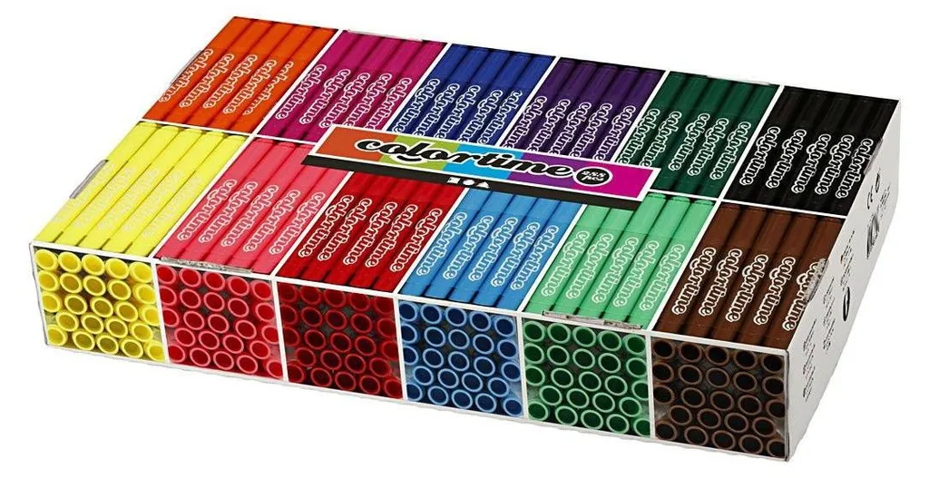 Feutres de coloriage Jumbo grand format lot de 288 unités scolaires