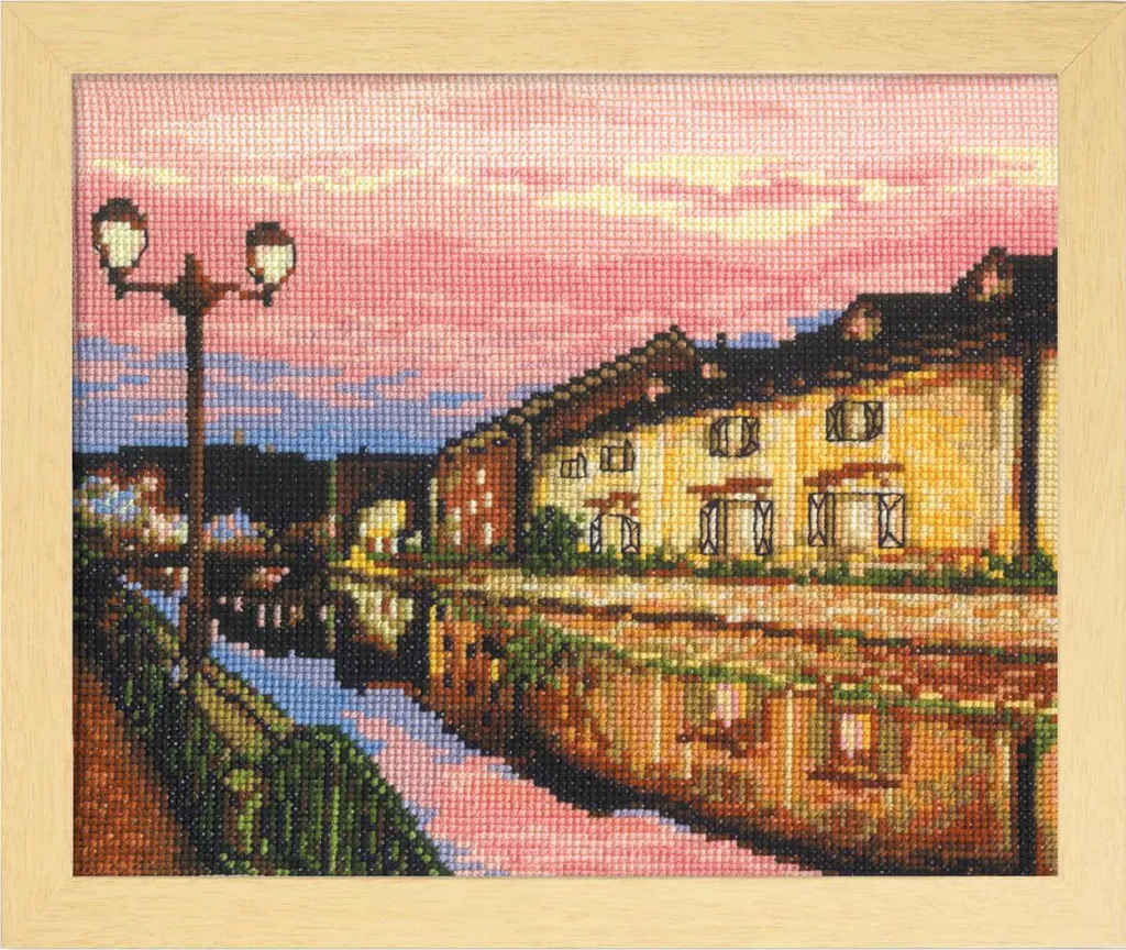 Toile broderie japonaise Olympus point de croix 29,7x36,4 cm Otaru