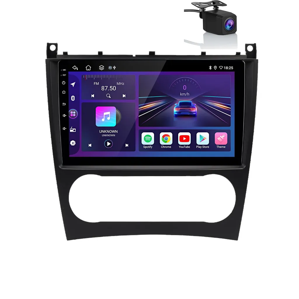 Viaggia nel Futuro con la tua Mercedes W203: Android 13 e 9" CarPlay