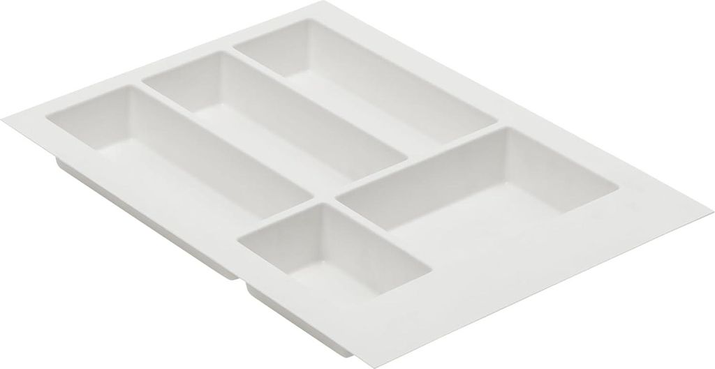 Universeller Besteckschubladen-Organizer - Multifunktionaler Einsatz, 474 mm tief, Weiß