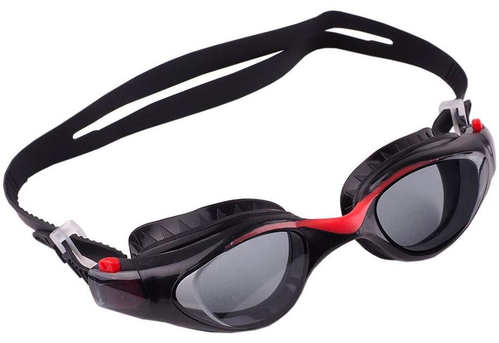 Crowell - Schwimmbrille für Kinder MR2078 (Einheitsgröße) (Schwarz/Rot)