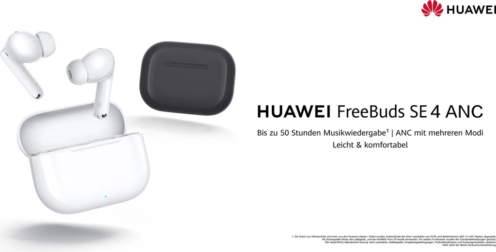 Huawei FreeBuds SE 4 Écouteurs Bluetooth Noir avec Connexion USB Type-C