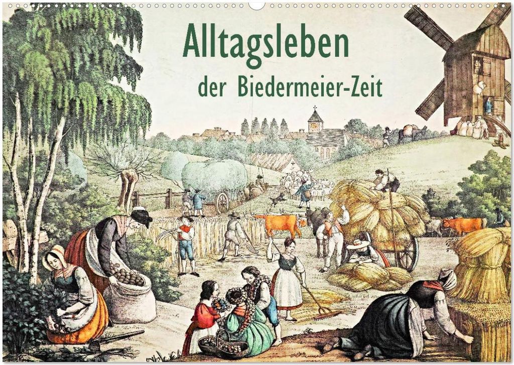 Alltagsleben der Biedermeier-Zeit (Wandkalender 2026 DIN A2 quer), CALVENDO Monatskalender