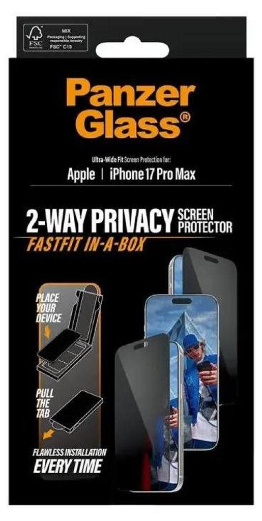 PanzerGlass Privacy Protector iPhone 17 Pro Max Imagen del producto 