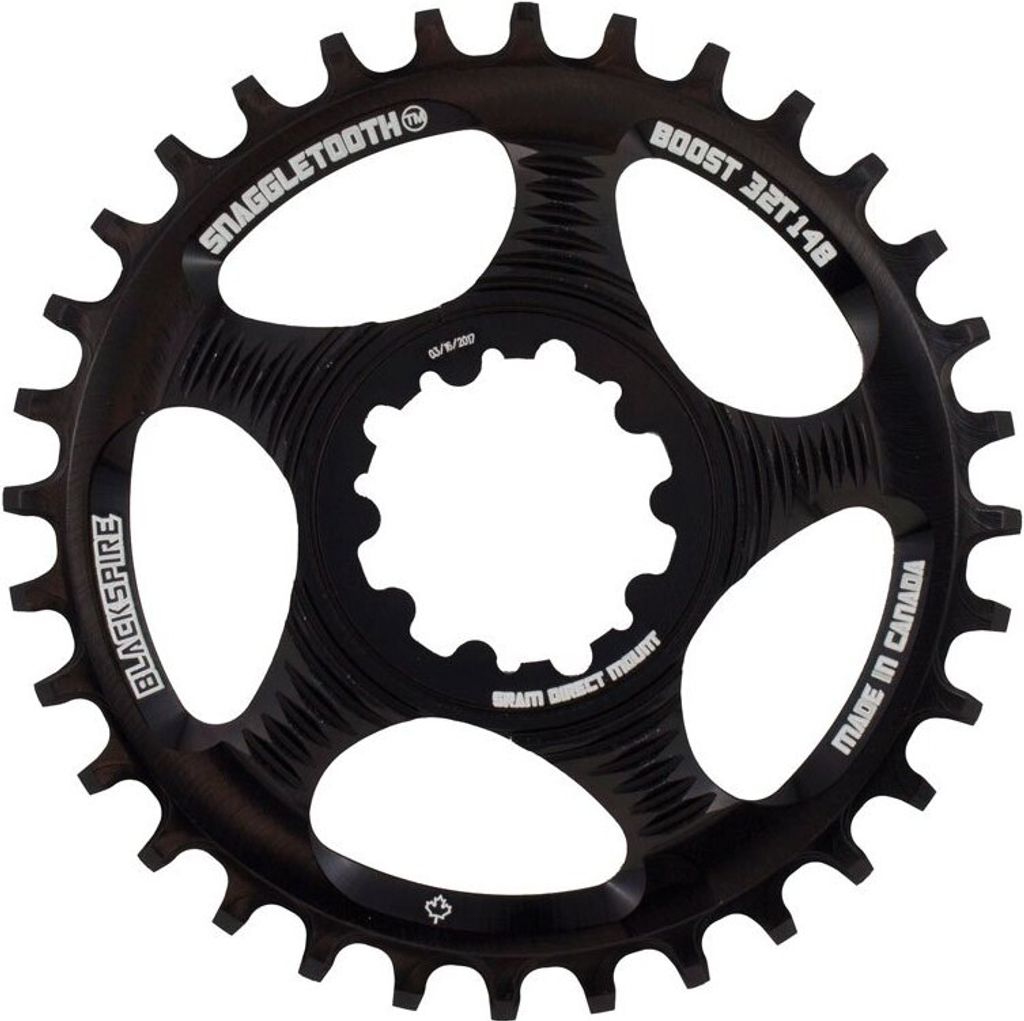 Blackspire Sram Direct Mount Boost 3 Mm Offset Kettenblatt Schwarz 36t Schwarz 36t