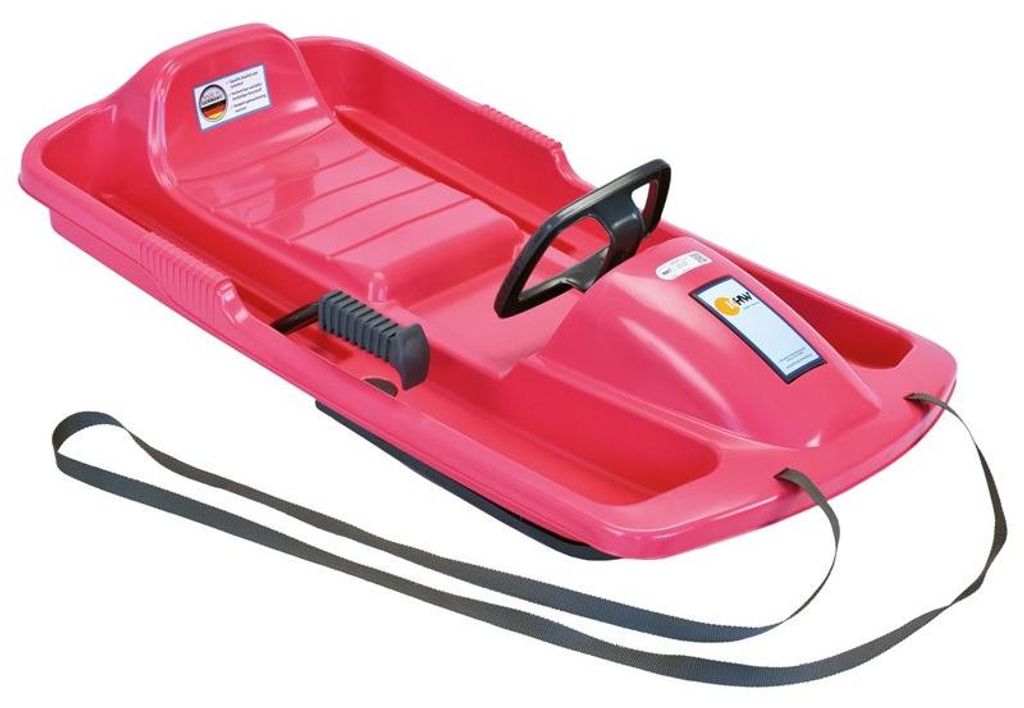 KHW Snow-Fox lenkbarer Bob, Kunststoff, Pink Produktbild 