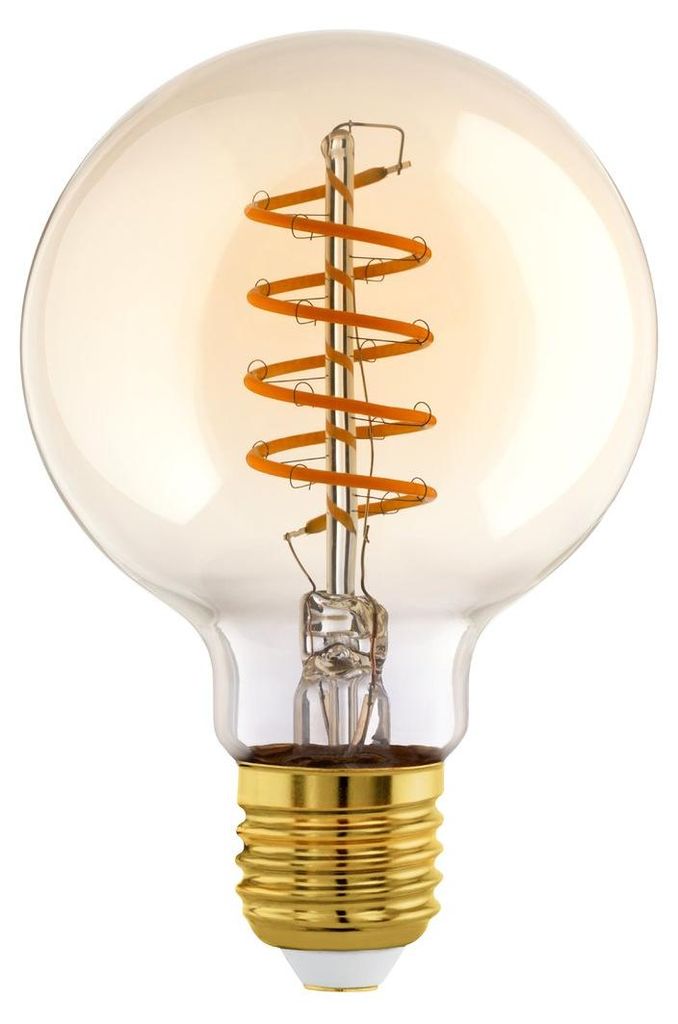 Ampoule LED - ambre - verre - E27 - baissable Image du produit 