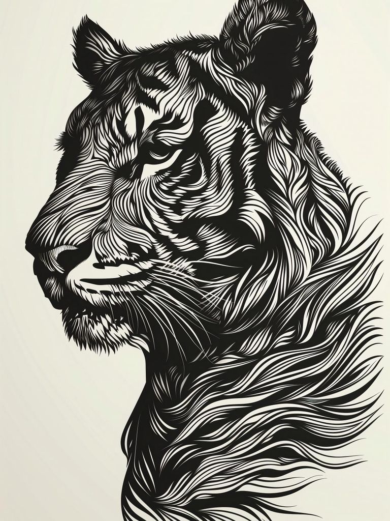 Plakat 15x20cm Tigerpfiff
