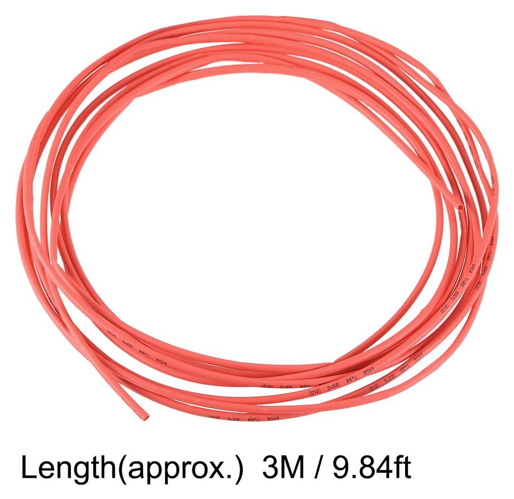 Wasserdicht Schrumpfschlauch 6mm Durchm 10mm Flache Breite Schrumpfverh?ltnis 2:1 Kabelschutzschlauch for Elektrische Isolierung Schlauch 3.0m L?ng...