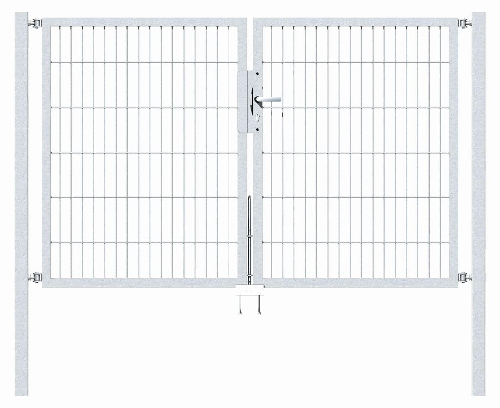 Alberts 647834 Cancello doppio Flexo con accessori, zincato Immagine del prodotto 