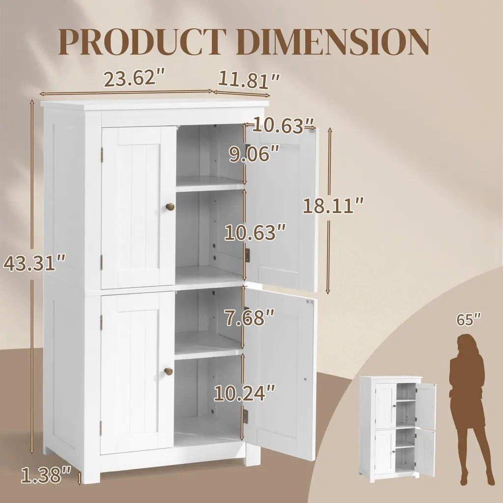 Armoire de salle de bain gain de place blanche pour petits espaces 110cm - 4