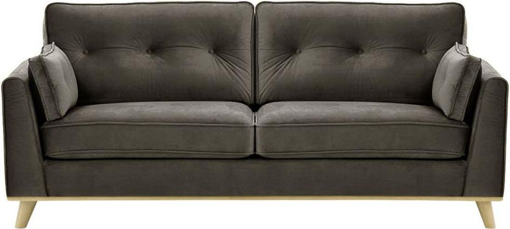 Dreisitzer-Sofa Farrow-Velluto 19-wax black