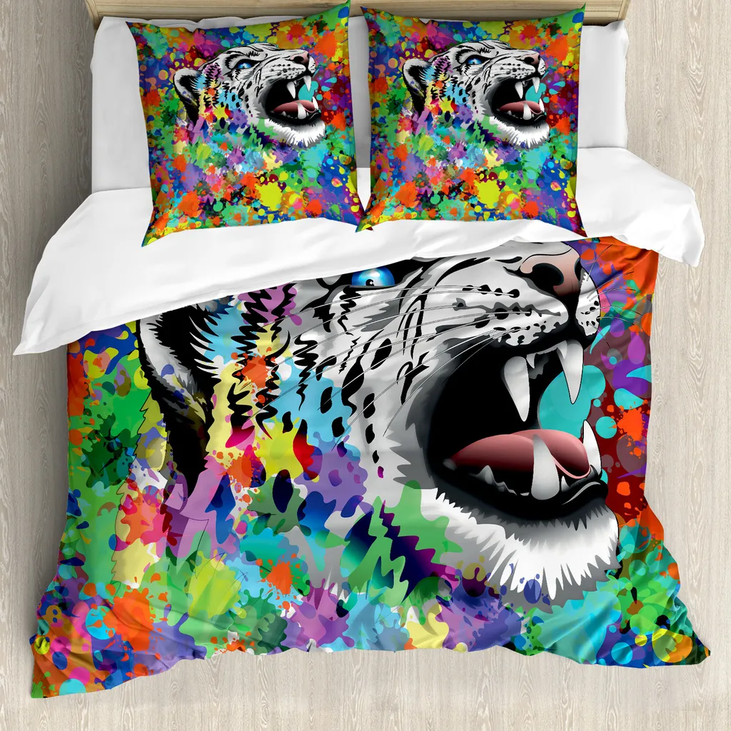 Trend Letto 2024: Copripiumino ABAKUHAUS Leopardo Psichedelico