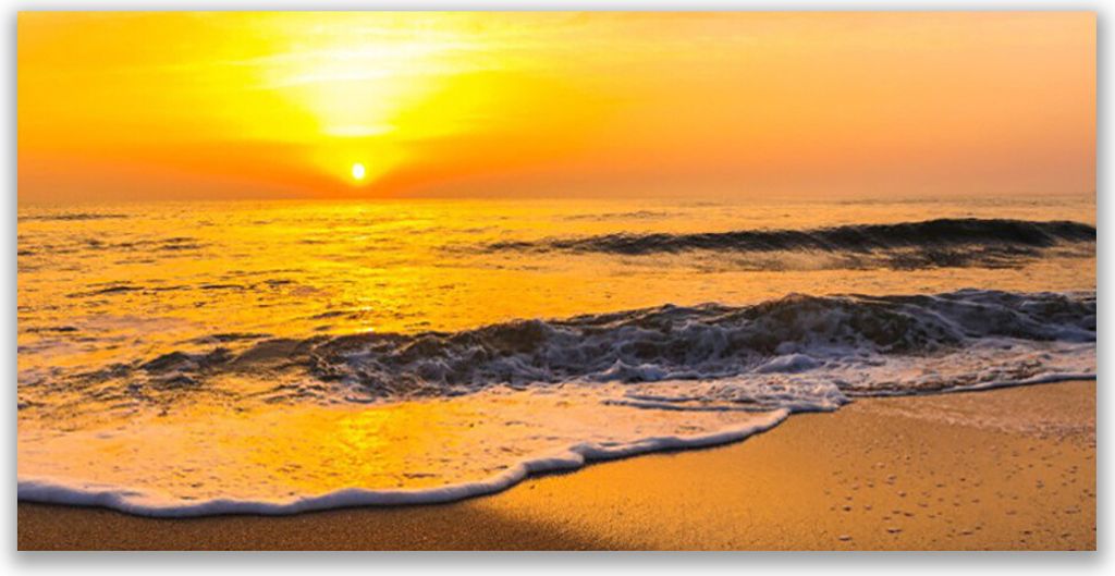 Glasbilder 140x70 Wandbild Druck auf Glas Meer Landschaft
