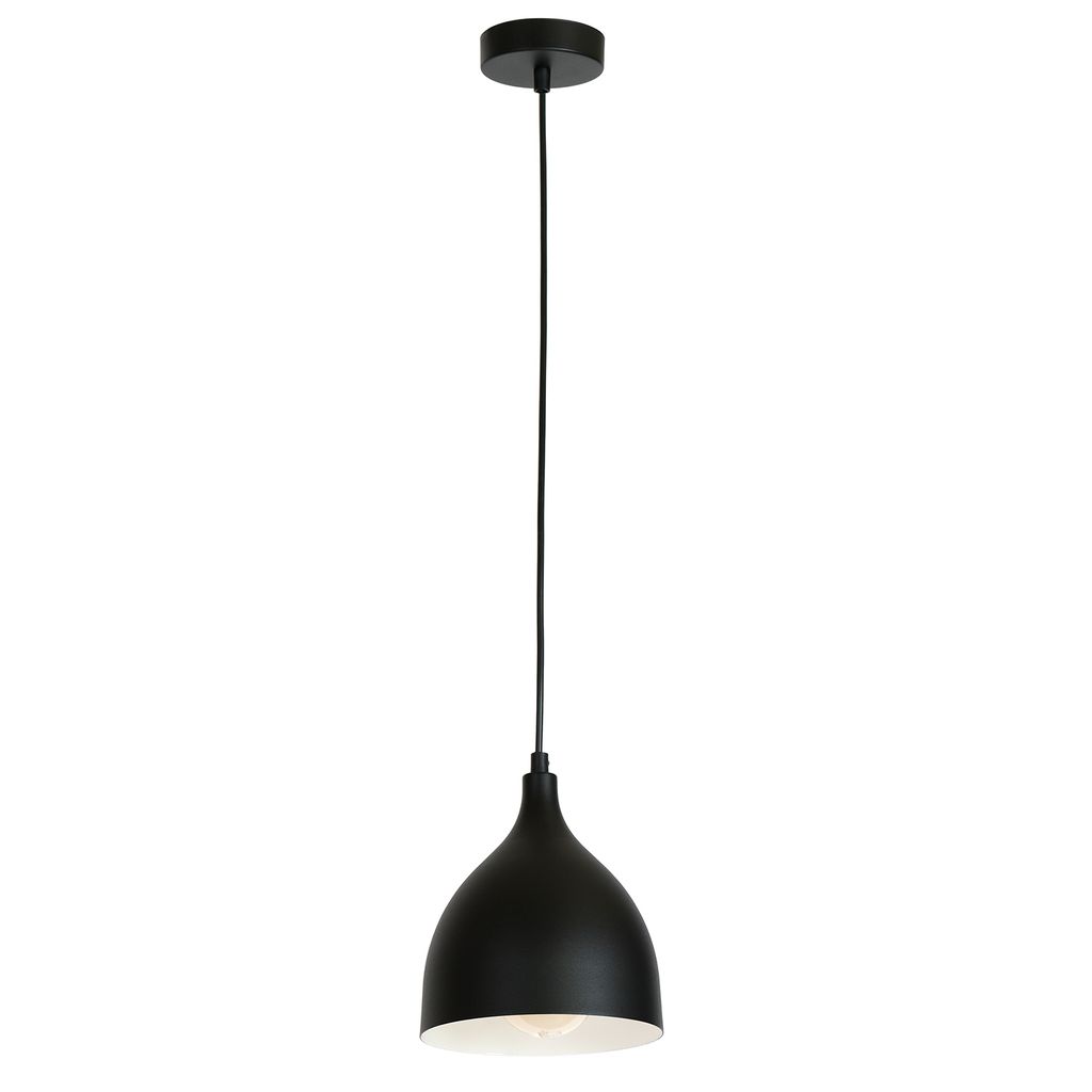 Noak classic 1xE27 15W Luminex nero lampada a sospensione Immagine del prodotto 