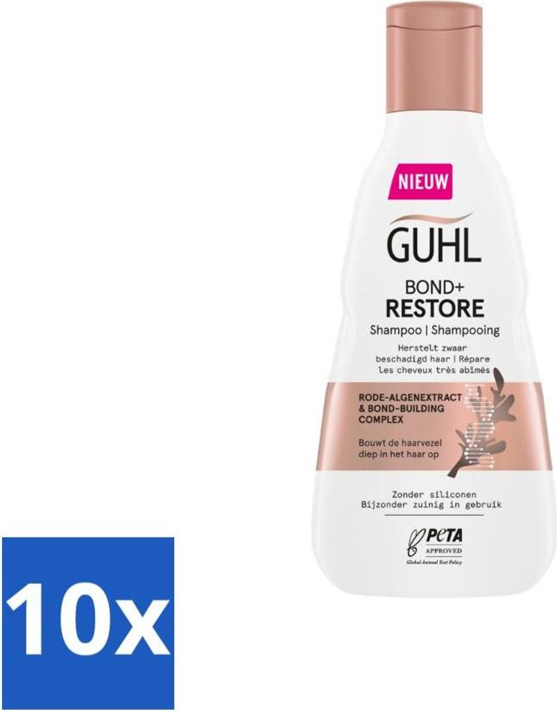 Guhl - Šampón - Bond+ Restore - 250 ml - ekonomické balenie Obrázok produktu 