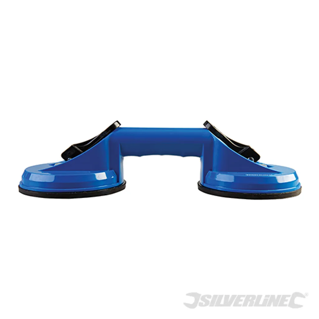 Ventouse double en ABS robuste Silverline pour le levage de dalles lisses