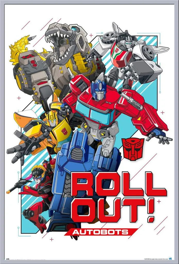 Affiche Transformers Encadrée : Protection Acrylique et Cadre Shinsuke Argent