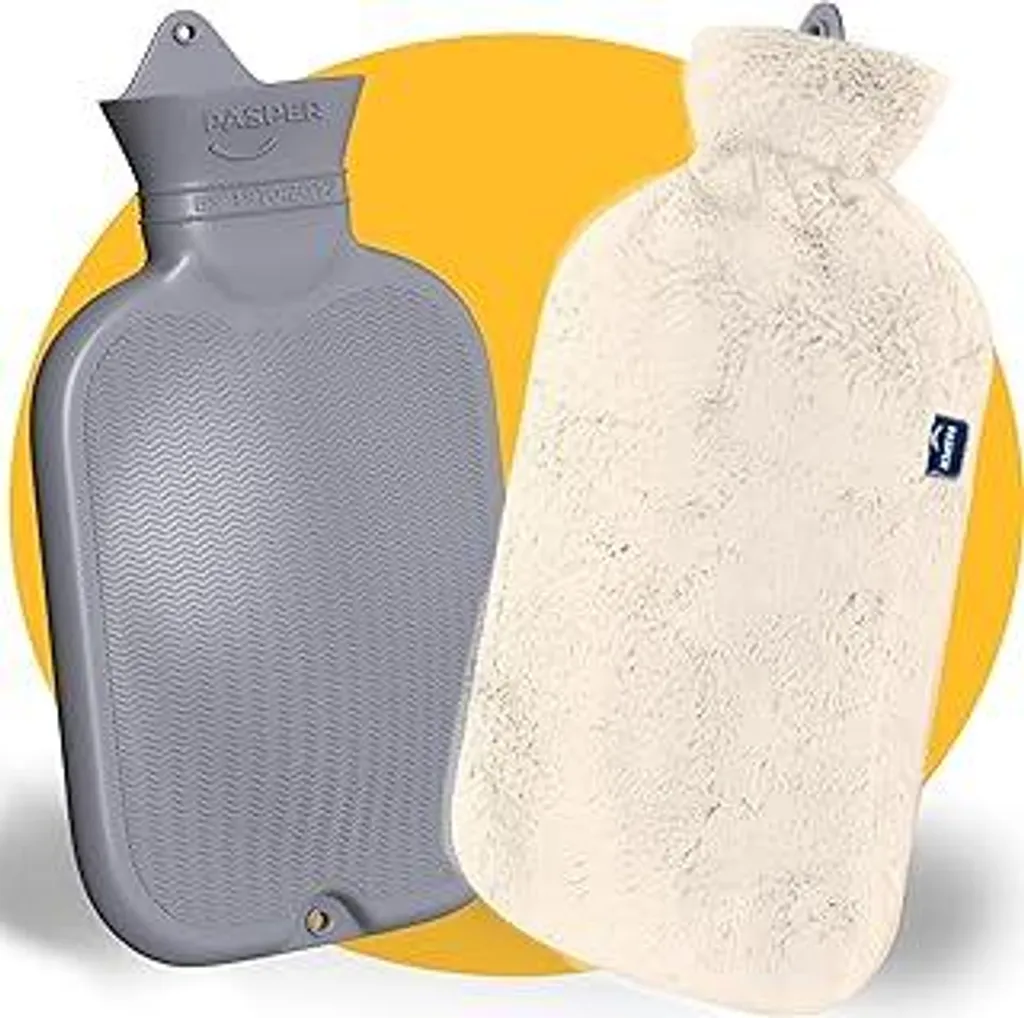 Borsa Acqua Calda XL 3,5L Beige - Il Regalo Caldo per la tua Lei