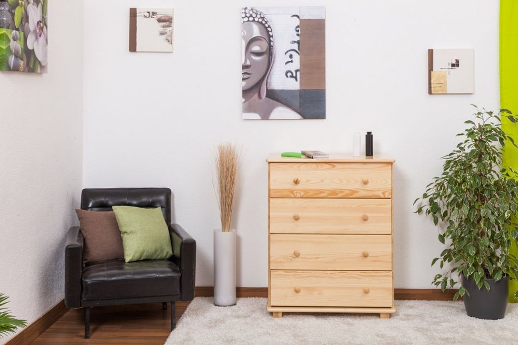 Kommode Massivholz 016 - Abmessung 100 x 100 x 42 cm (H x B x T)