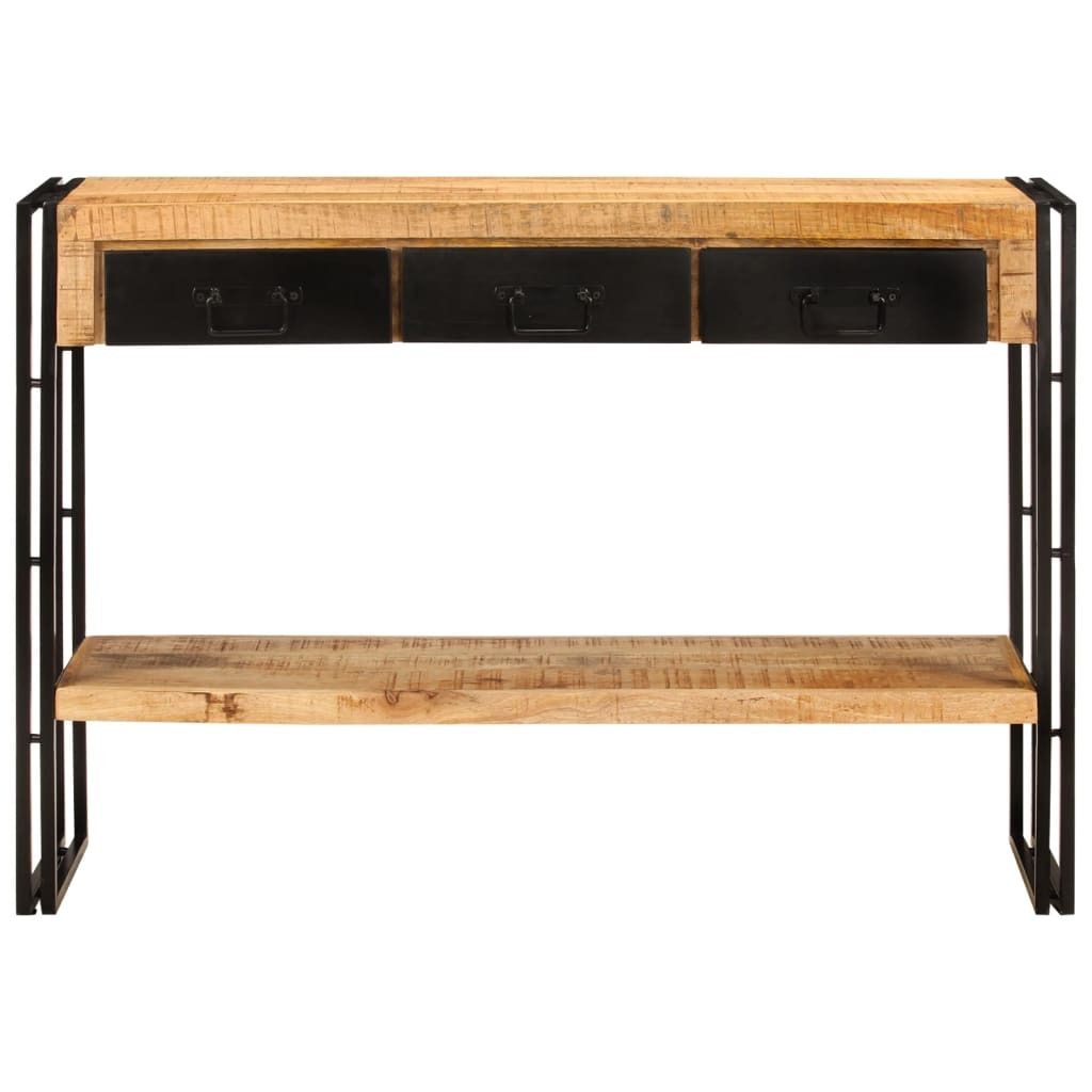 vidaXL Table console 110x30x76 cm bois massif mangue Image du produit 