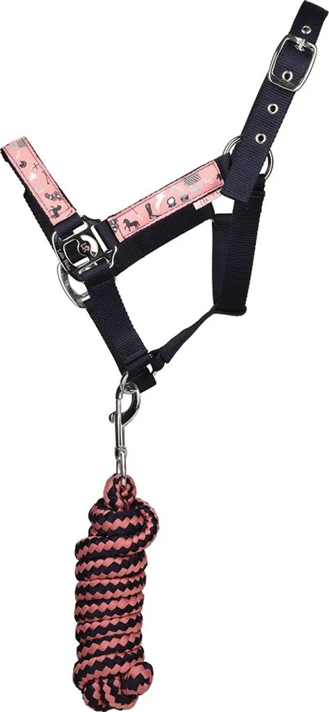 My Little Pony - Pferdekopf Halsband und Führstrick BZ5696 (Full) (Marineblau/Rose)