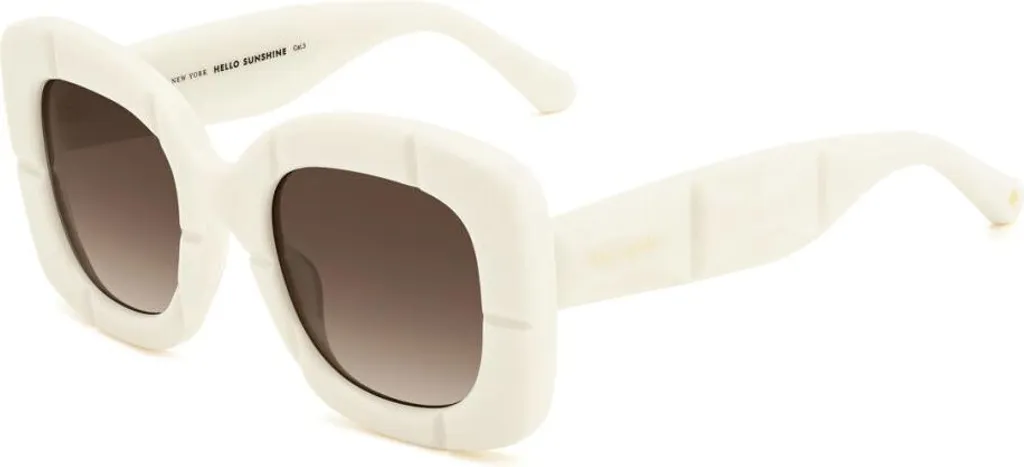 Lunettes de soleil de luxe Kate Spade Josey Ivoire Monture Papillon Femme