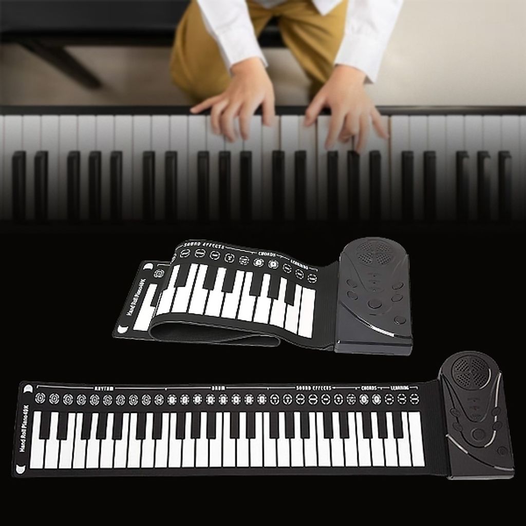Skládací piano 83x22,5 cm se zvukovou mechanikou, funkcí Obrázek produktu 2