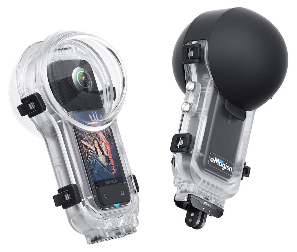 Tragbares 60m Unterwassergehäuse für Insta360 X5 Diving Produktbild 