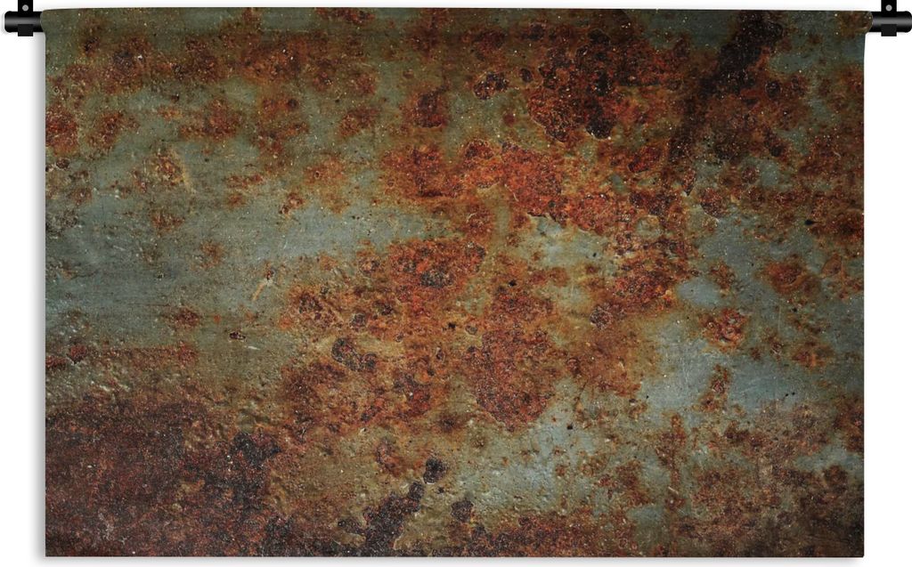 MuchoWow Wandteppich Wandbehang Stahl - Rost - Vintage 150x100 cm Tapisserie Dekoration Wandtuch - Waschbar - Tapisserien - Wand-Decke