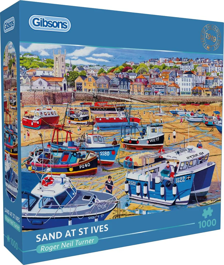 Puzzle Gibsons Dogs à St Ives 1000 pièces - Illustration Jigsaw G6236