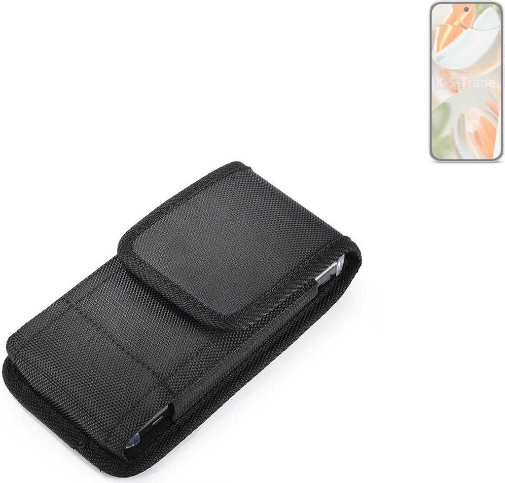 Holster Gürteltasche kompatibel mit Google Pixel 9 Pro Holster Gürtel Tasche wasserabweisend Handy Hülle Schutz Hülle Outdoor schwarz K-S-Trade