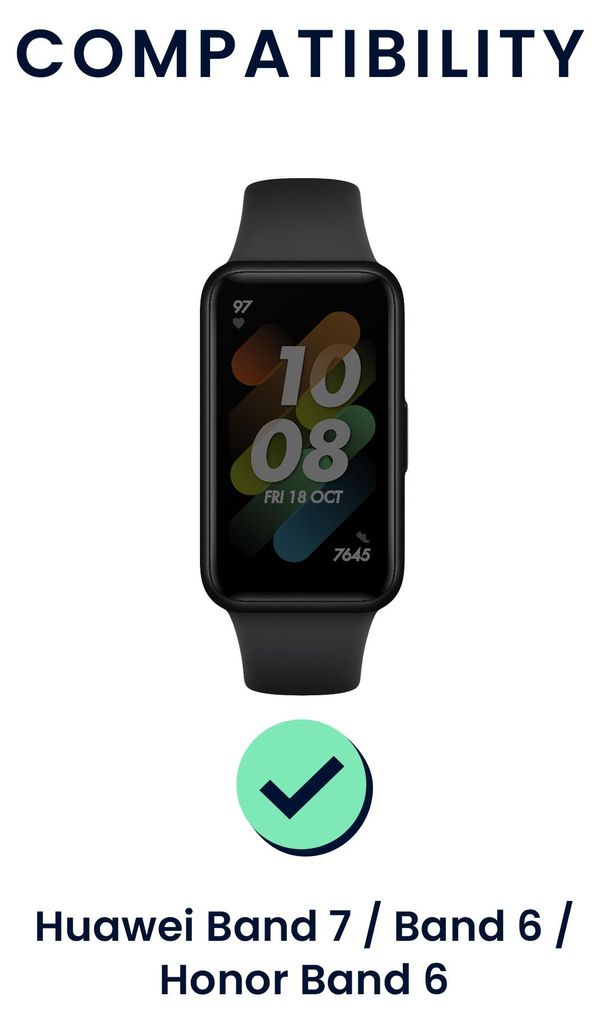 kwmobile 2x Uhrenarmband für Huawei Band 7 / Band 6 / Honor Produktbild 