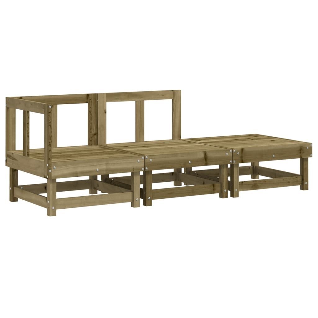 "SALE 2026" 3-tlg. Garten-Lounge-Set Kiefernholz Imprägniert - Gartensofas DEMöbel676985