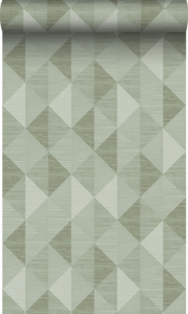 Origin Wallcoverings Tapete 3D Grasmuster Hell Graugrün 50 x 900 cm