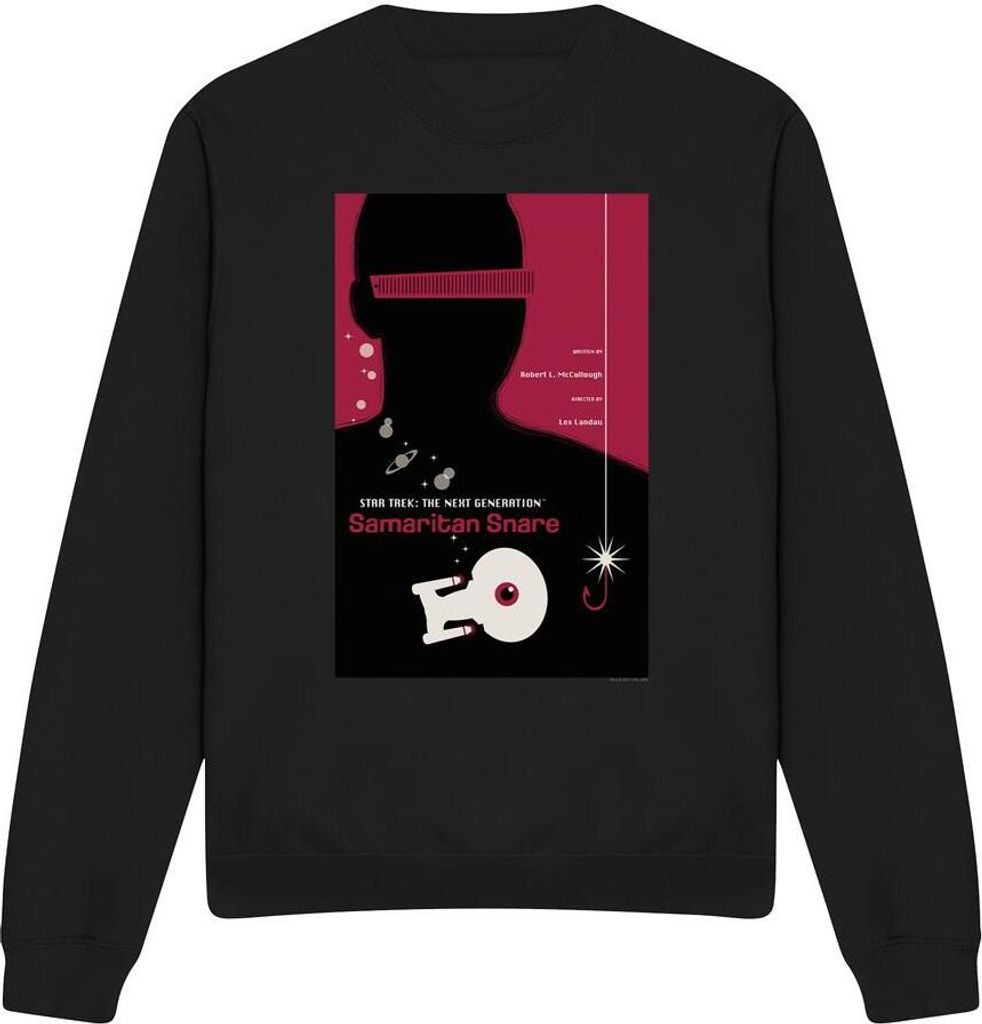 Star Trek - "The Next Generation Season 2 Episode 17" Sweatshirt für Herren/Damen Uni TV11752 (XL) (Schwarz)