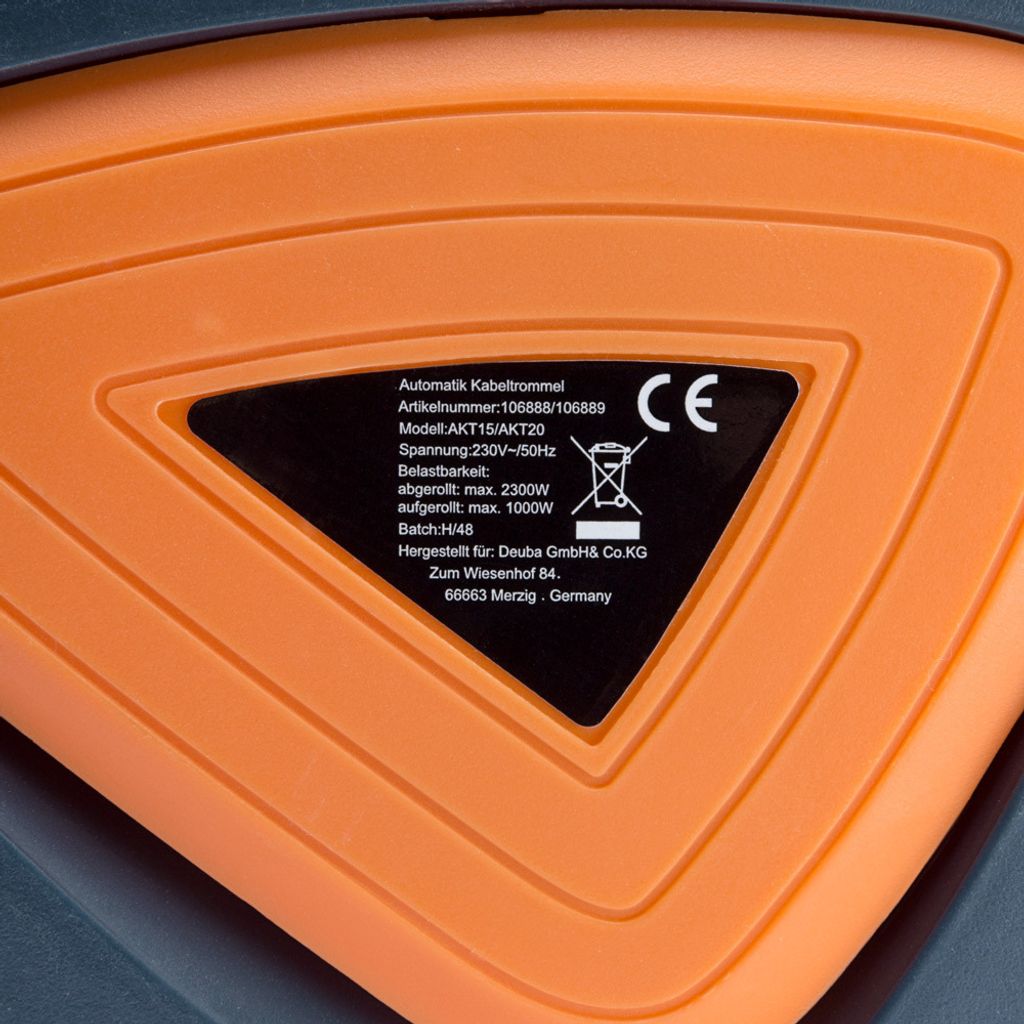 MONZANA® Automatik Kabeltrommel 20m +1,5m 180° drehbar Produktbild 7