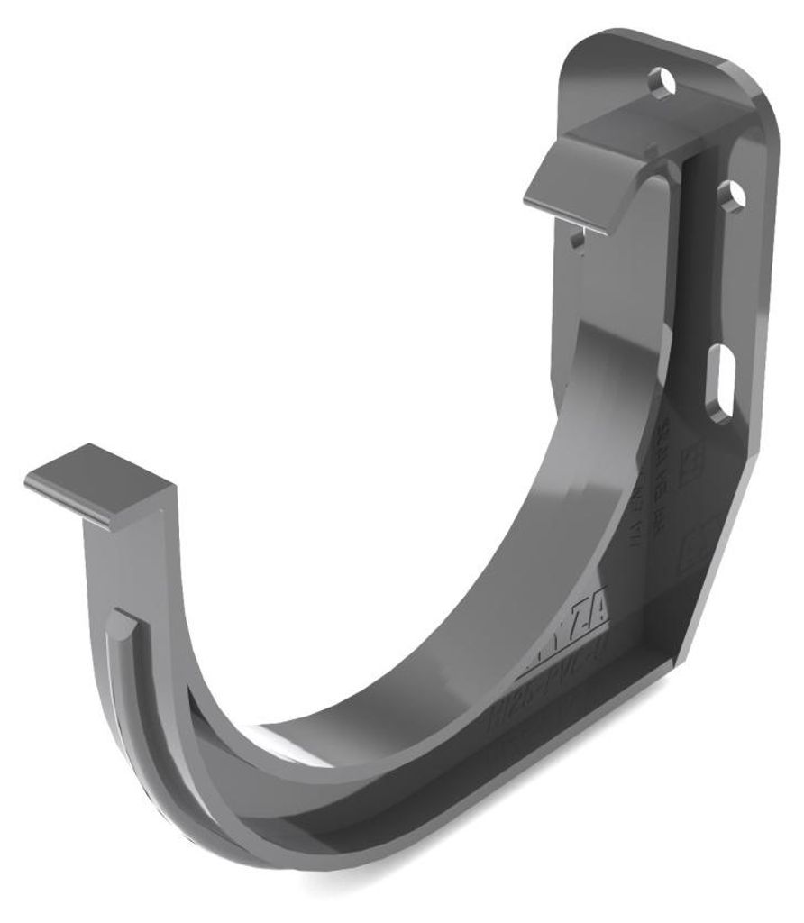 BRYZA PVC hak rynny czołowy Ø 75 mm, Antracyt RAL 7021 Zdjęcie produktu 