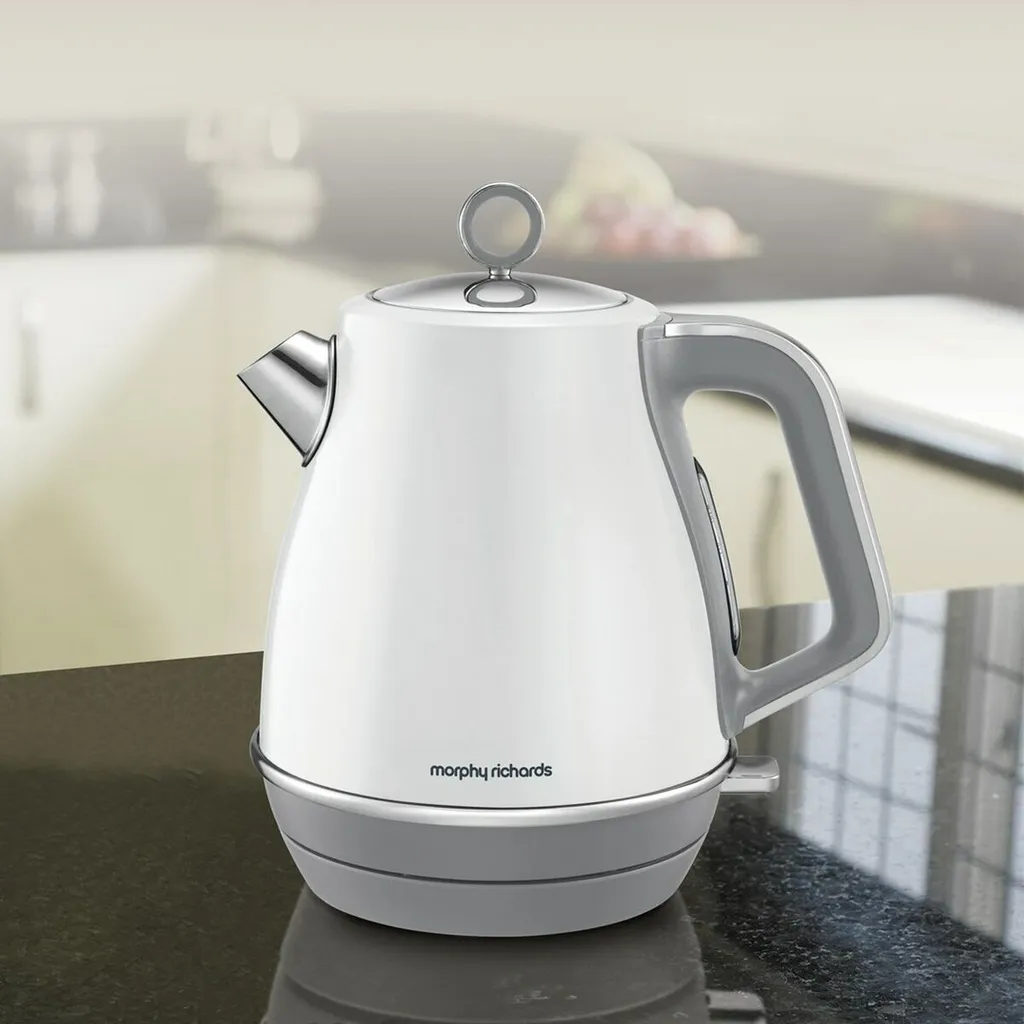 Bouilloire électrique en métal blanc Morphy Richards pour thé et café - 5