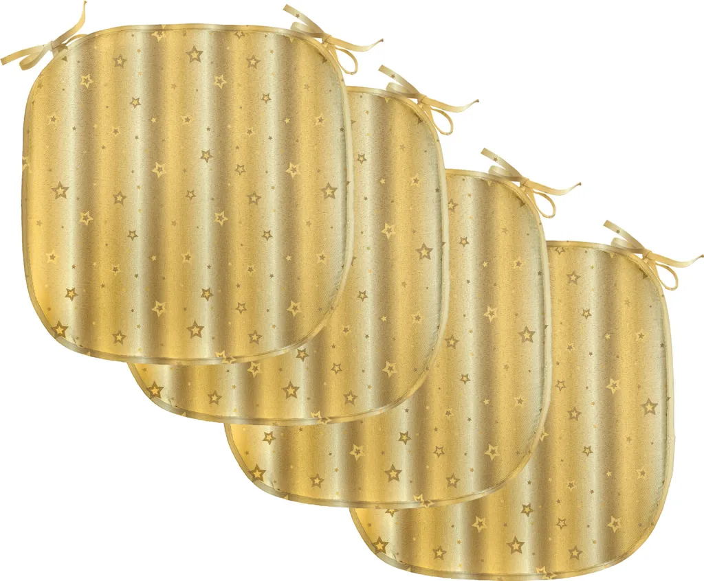 Cuscini Sedie Ergonomici ABAKUHAUS 40x40 | Supporto Retro Giallo