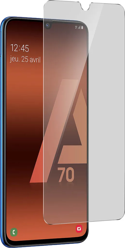 Avizar, protezione dello schermo antigraffio di durezza 9H per Samsung Galaxy A70, trasparente