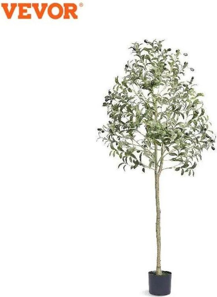 Kunstmatige Olijfboom - 155 cm - PE - Realistische Details - Onderhoudsvrij - Inclusief Pot