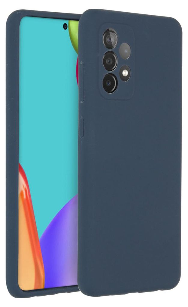 Accezz Liquid Silikoncase Samsung Galaxy A52(s) (5G/4G) - Dunkelblau