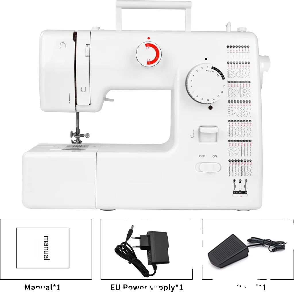Mini-machine à coudre 59 points avec double aiguille portable Modèle S1