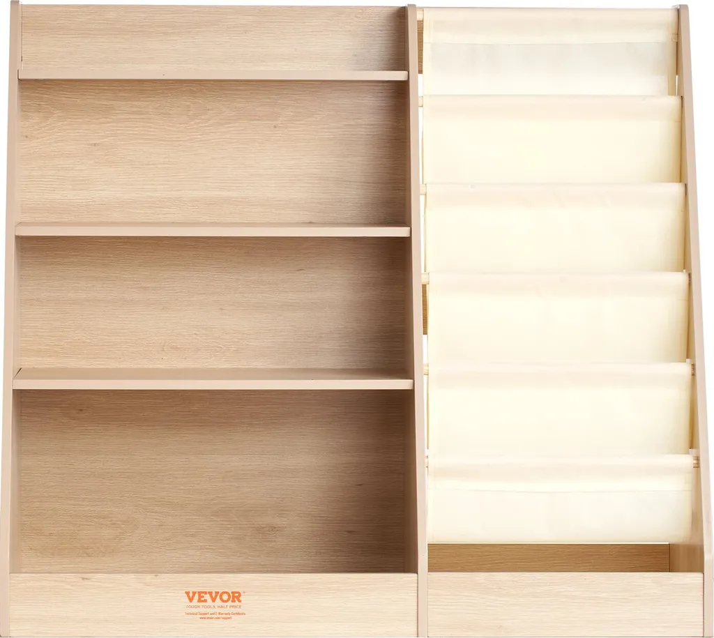Bibliothèque bois enfant : solution de rangement anti-désordre 6 étages