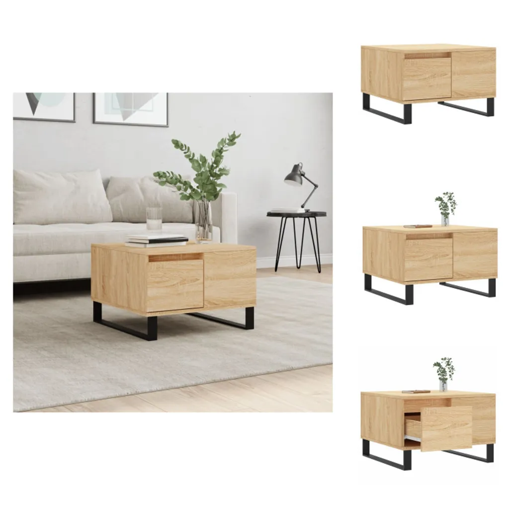 Tavolino da Salotto vidaXL Rovere Sonoma: Stile Scandinavo 55x55 cm
