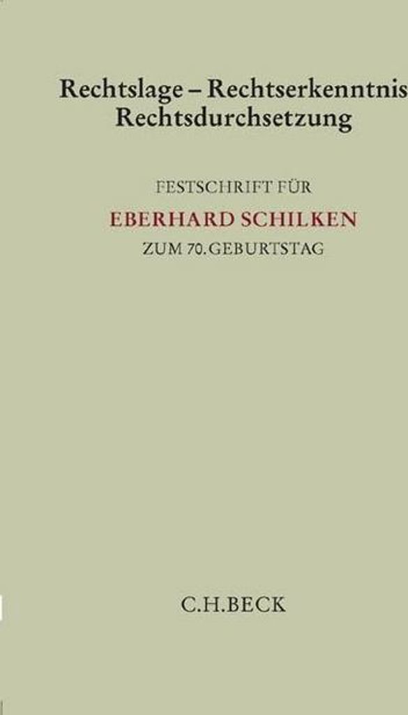 Rechtslage - Rechtserkenntnis - Rechtsdurchsetzung